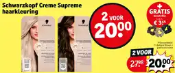 Kruidvat Schwarzkopf Creme Supreme haarkleuring aanbieding