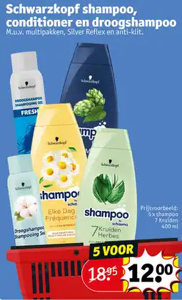 Kruidvat Schwarzkopf shampoo, conditioner en droogshampoo aanbieding
