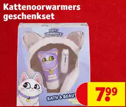 Kruidvat Kattenoorwarmers geschenkset aanbieding