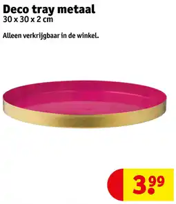 Kruidvat Deco tray metaal aanbieding