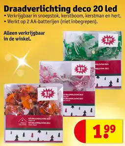 Kruidvat Draadverlichting deco 20 led aanbieding