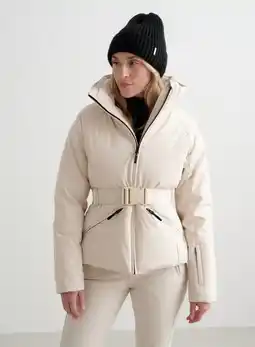 Decathlon Dames Winterjas Waterdicht Opstaande Kraag met Nepbont Crème aanbieding