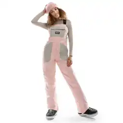 Decathlon Dames Wintersport snowboard broek met bretels B1-W Arosa Roze aanbieding