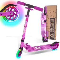 Decathlon Citystep Moonracer – Lichte kinderstep met LED-wielen en vering aanbieding