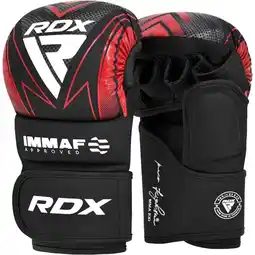 Decathlon IMMAF Shooter Grappling Gloves MMA Rood - Maat: XXL aanbieding