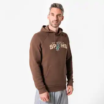 Decathlon Basketbalhoodie Spurs 900 NBA heren / dames bruin aanbieding