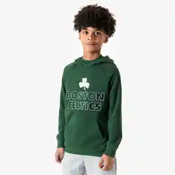 Decathlon Basketbalhoodie voor kinderen 900 NBA Boston Celtics groen aanbieding