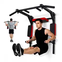 Decathlon Optrekstang met wandbevestigingen Pull up bar Max. gewicht 120 kg Robuuste aanbieding