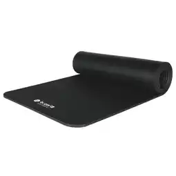 Decathlon IVOL yoga mat met draagriem - Extra dik 10 mm - Zwart aanbieding