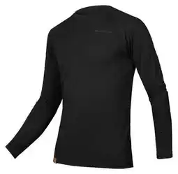 Decathlon Endura BaaBaa Blend thermoshirt lange mouw, merinomix, zwart aanbieding