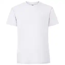 Decathlon Heren Iconic 195 Premium Ringspun Katoen TShirt (Wit) aanbieding