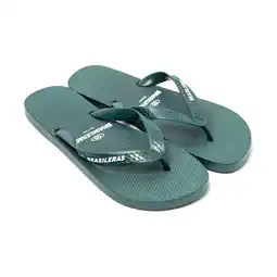 Decathlon Mannen Brasilerase Teenslippers Militair Groen Anti Slip Zool aanbieding