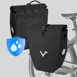 Decathlon Fietstassen set van 2 waterdicht en reflecterend 28L – Basic aanbieding