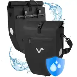 Decathlon Fietstassen set van 2 waterdicht en reflecterend 28L – Basic aanbieding