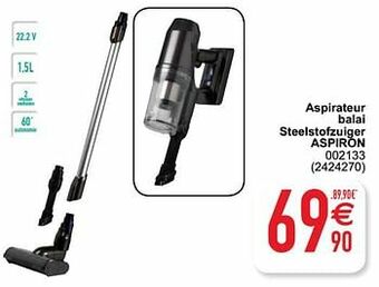 Cora Aspirateur balai steelstofzuiger aspiron 002133 aanbieding
