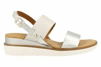 Berca Shoes Scapa Sandaal Op Sleehak Dames - Wit aanbieding