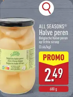 ALDI Alle Seasons Halve peren aanbieding