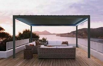 Lamellendak Pergola Sonny Alu Antraciet 3 X 4 M Incl Motor En Led