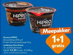 OKay Danone HiPRO pudding karamel aanbieding