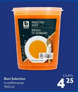 OKay Boni Selection kreeftensoep 950 ml aanbieding