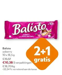 OKay Balisto yoberry 10 x 18,5 g aanbieding