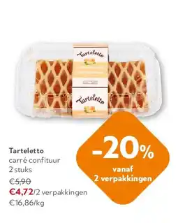 OKay Tarteletto carré confituur 2 stuks aanbieding