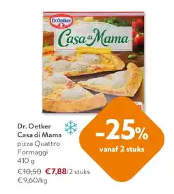 OKay Dr. Oetker Casa di Mama pizza Quattro Formaggi 410 g aanbieding