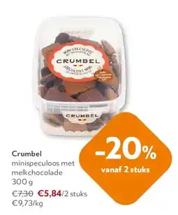 OKay Crumbel minispeculoos met melkchocolade 300 g aanbieding