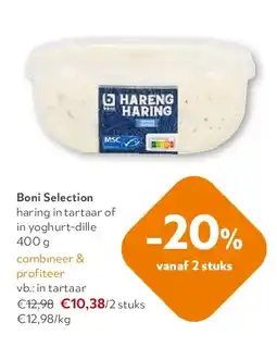 OKay Boni Selection haring in tartaar of in yoghurt-dille 400 g aanbieding