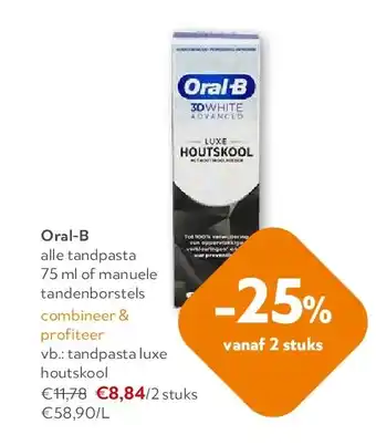 OKay Oral-B tandpasta luxe houtskool aanbieding