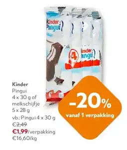 OKay Kinder Pingui 4 x 30 g aanbieding