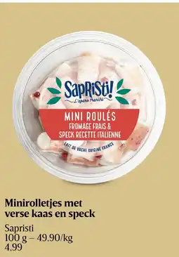 Delhaize Minirolletjes met verse kaas en speck aanbieding
