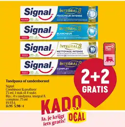 Delhaize Tandpasta of tandenborstel aanbieding