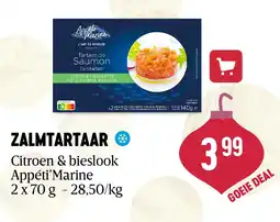 Delhaize ZALMTARTAAR aanbieding