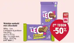 Delhaize Wafeltje omhuld met chocolade aanbieding