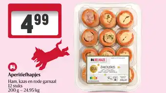 Delhaize Aperitiefhapjes aanbieding