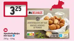 Delhaize Aperitiefballetjes met kaas aanbieding