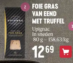 Delhaize FOIE GRAS VAN EEND MET TRUFFEL aanbieding