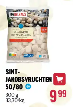 Delhaize SINTJAKOBSVRUCHTEN 50/80 aanbieding