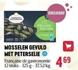 Delhaize MOSSELEN GEVULD MET PETERSELIE aanbieding