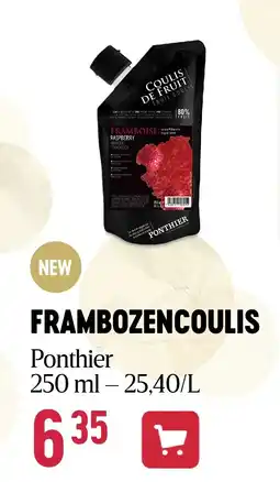 Delhaize FRAMBOZENCOULIS aanbieding