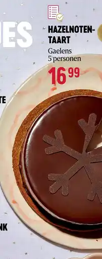 Delhaize HAZELNOTENTAART aanbieding