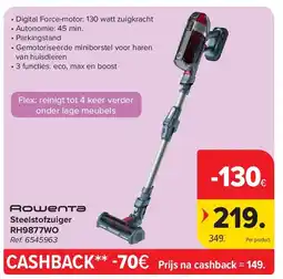 Carrefour Steelstofzuiger RH9877WO aanbieding
