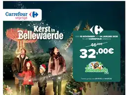 Carrefour Kerst in Bellewaerde aanbieding