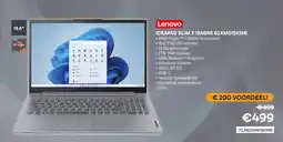 CompuDeals Lenovo Ideapad Slim 3 15ABR8 82XM015KMB aanbieding