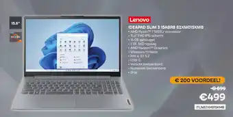 Lenovo Ideapad Slim 3 15ABR8 82XM015KMB