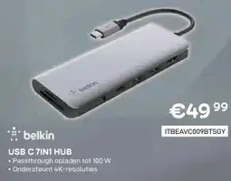 CompuDeals Belkin USB C 7-in-1 Hub aanbieding