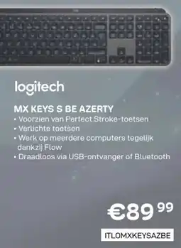 CompuDeals Logitech MX Keys S BE Azerty aanbieding