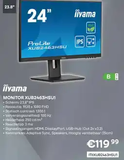 CompuDeals iiyama Monitor XUB2463HSU1 aanbieding