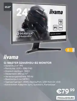 CompuDeals iiyama G-Master G2445HSU-B2 Monitor aanbieding